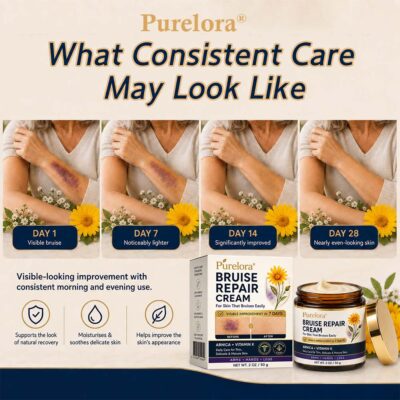 Purelora® non-greasy body cream for mature-looking skin