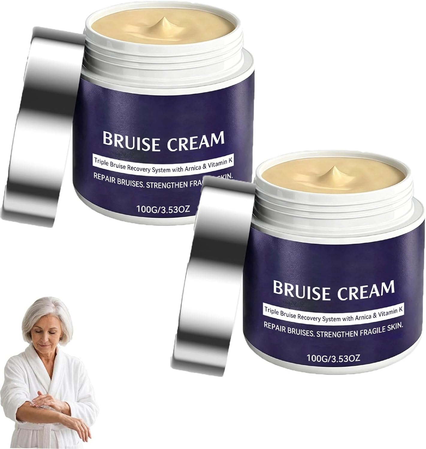 MoleScarCure lightweight bruise cream for fragile-looking skin