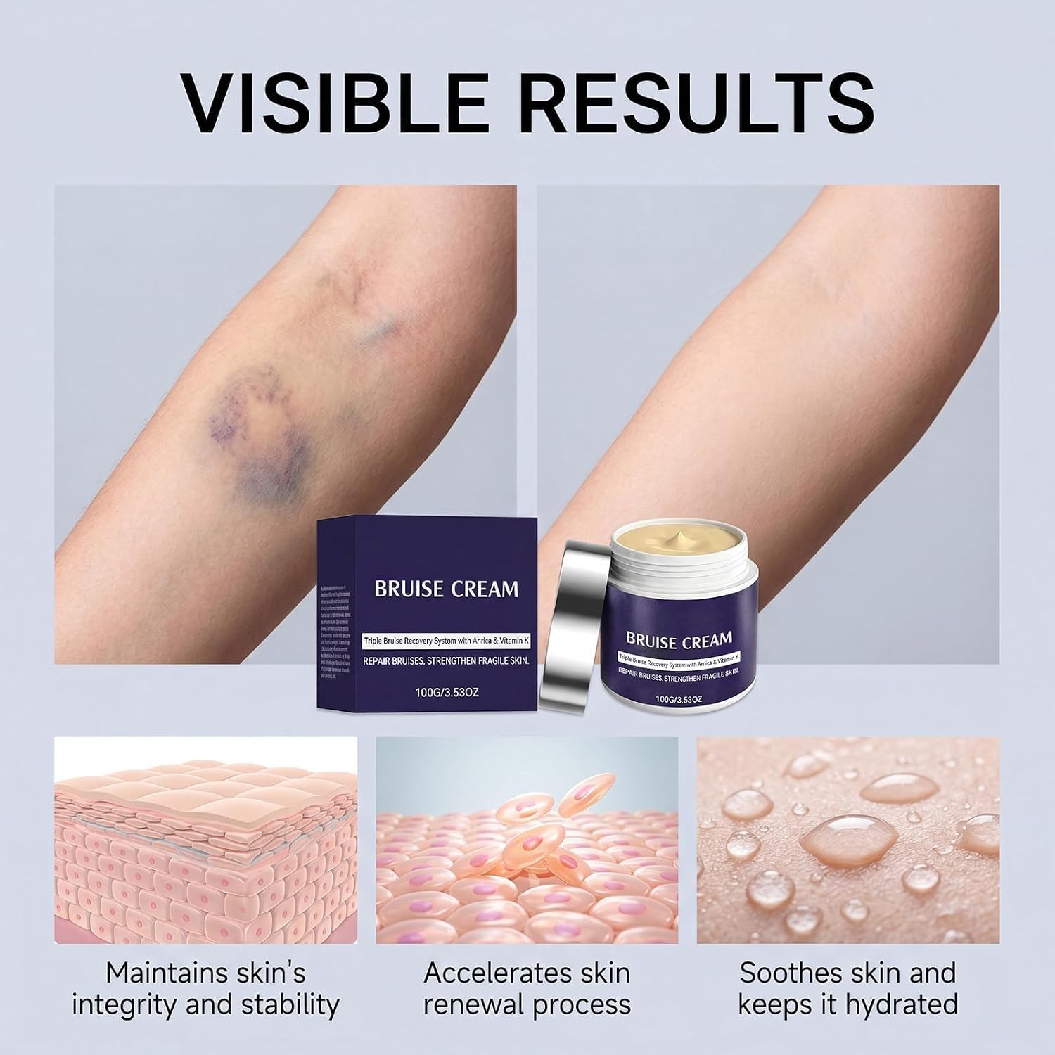 MoleScarCure Bruise Repair & Skin-Strengthening Cream