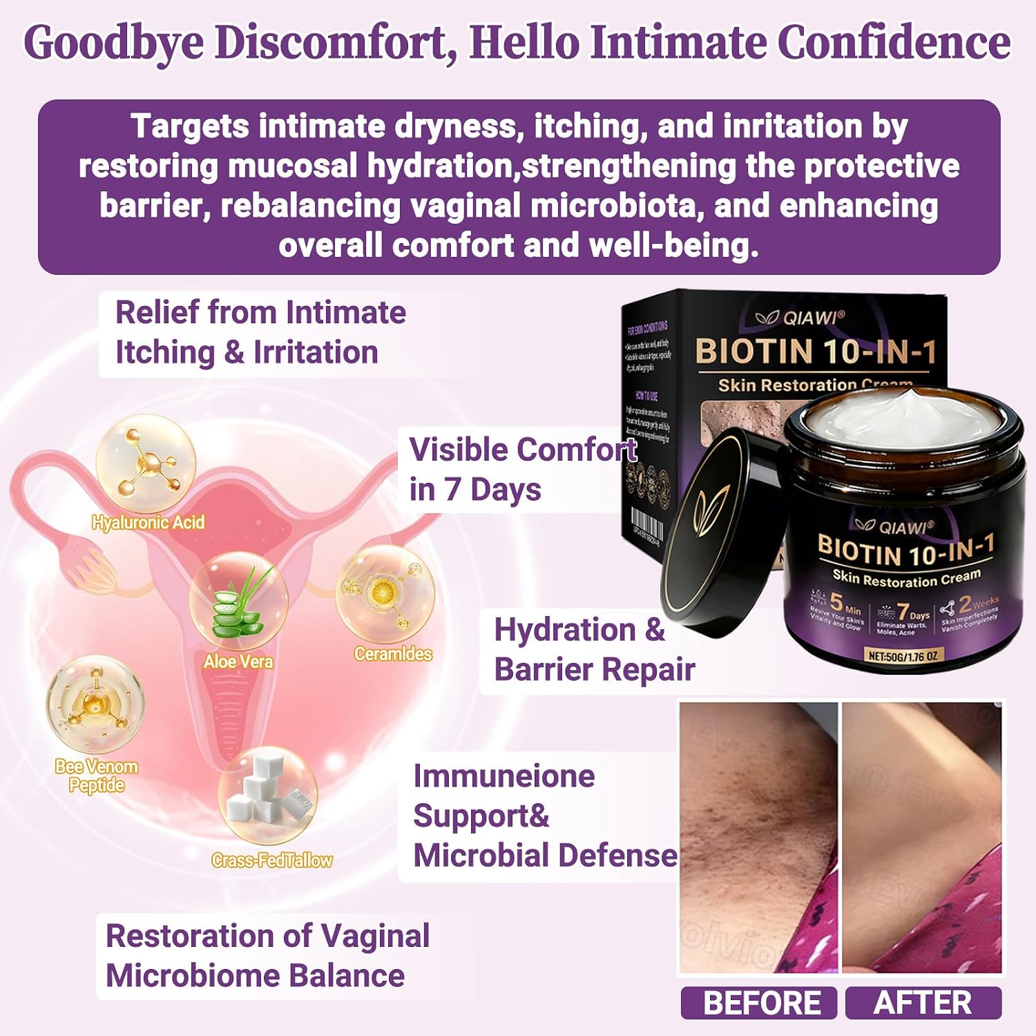 MoleScarCure biotin face and body cream