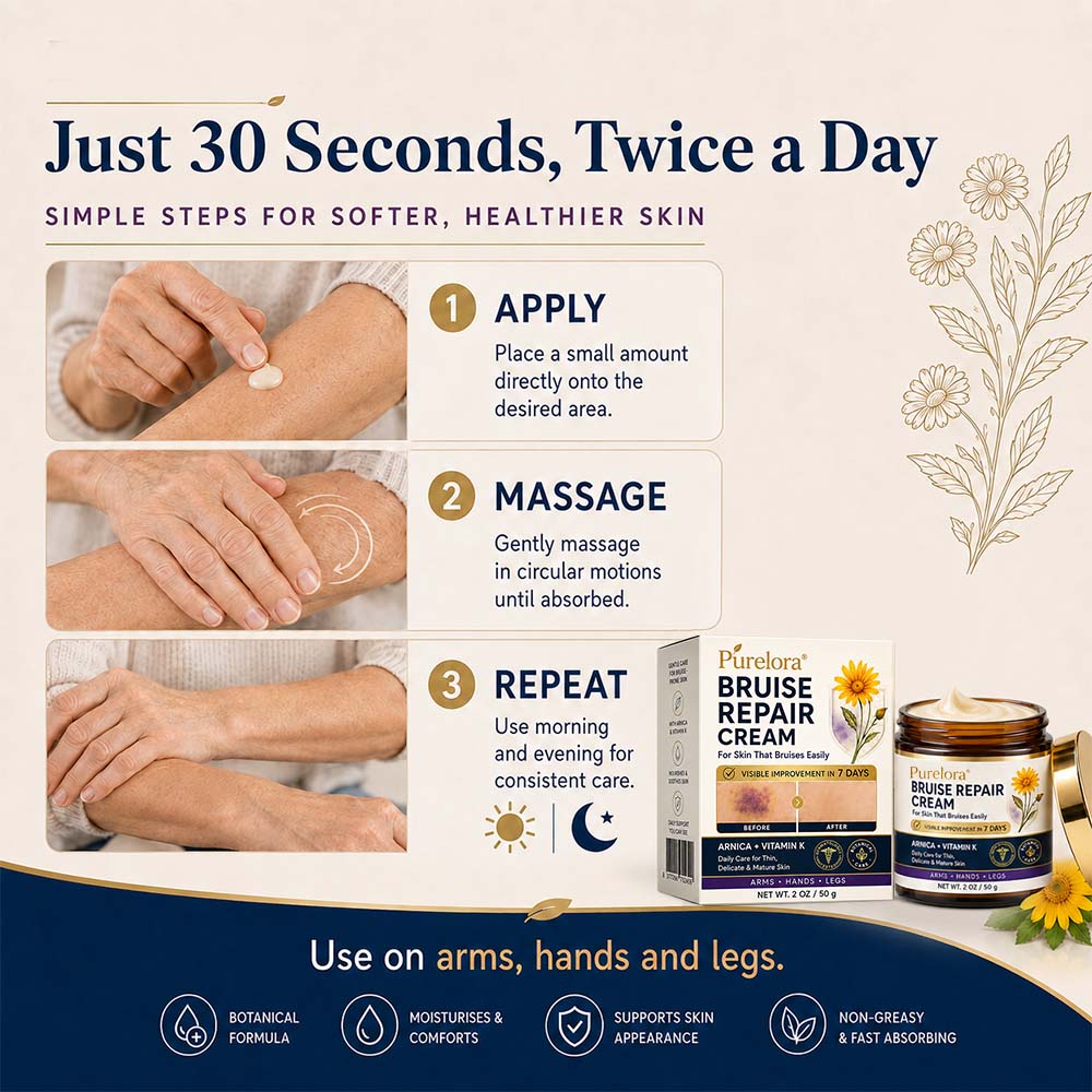 Purelora® Bruise Repair Cream with vitamin K