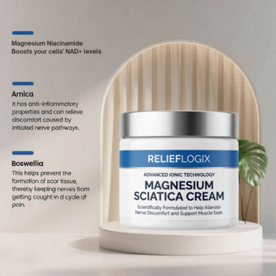 Relieflogix Magnesium Cream with pharmaceutical-grade magnesium chloride