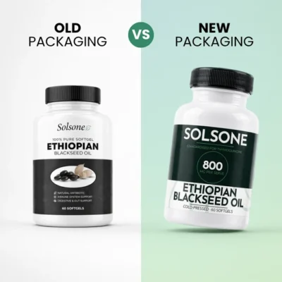 Solsone® cold-pressed Ethiopian black seed oil softgels