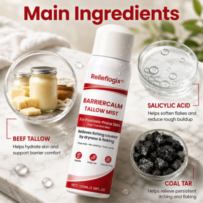 Relieflogix® no-rub tallow body mist