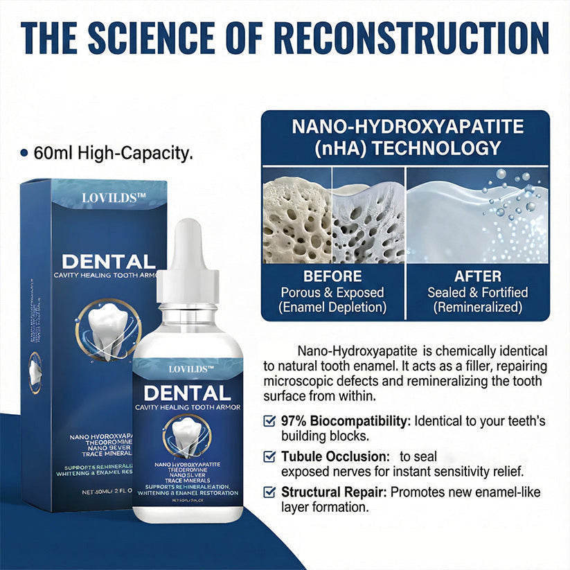 LOVILDS™ whitening kit applied with a toothbrush