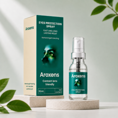 Aroxens botanical eye mist designed for closed-eyelid application