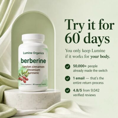Lumine Organics Berberine Complex 4-in-1 Capsules with 500 mg Berberine HCl