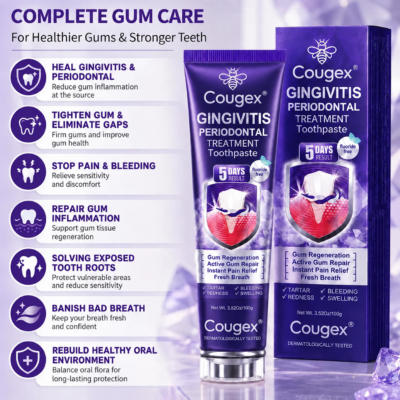 Cougex® GEM 49S toothpaste designed for periodontal tissue support