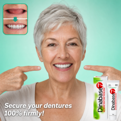 Dentelle™ denture gel designed to fill gaps between jaw and denture