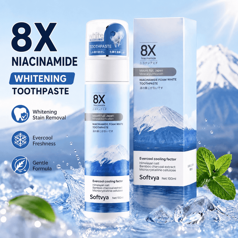 Niacinamide foaming gel toothpaste