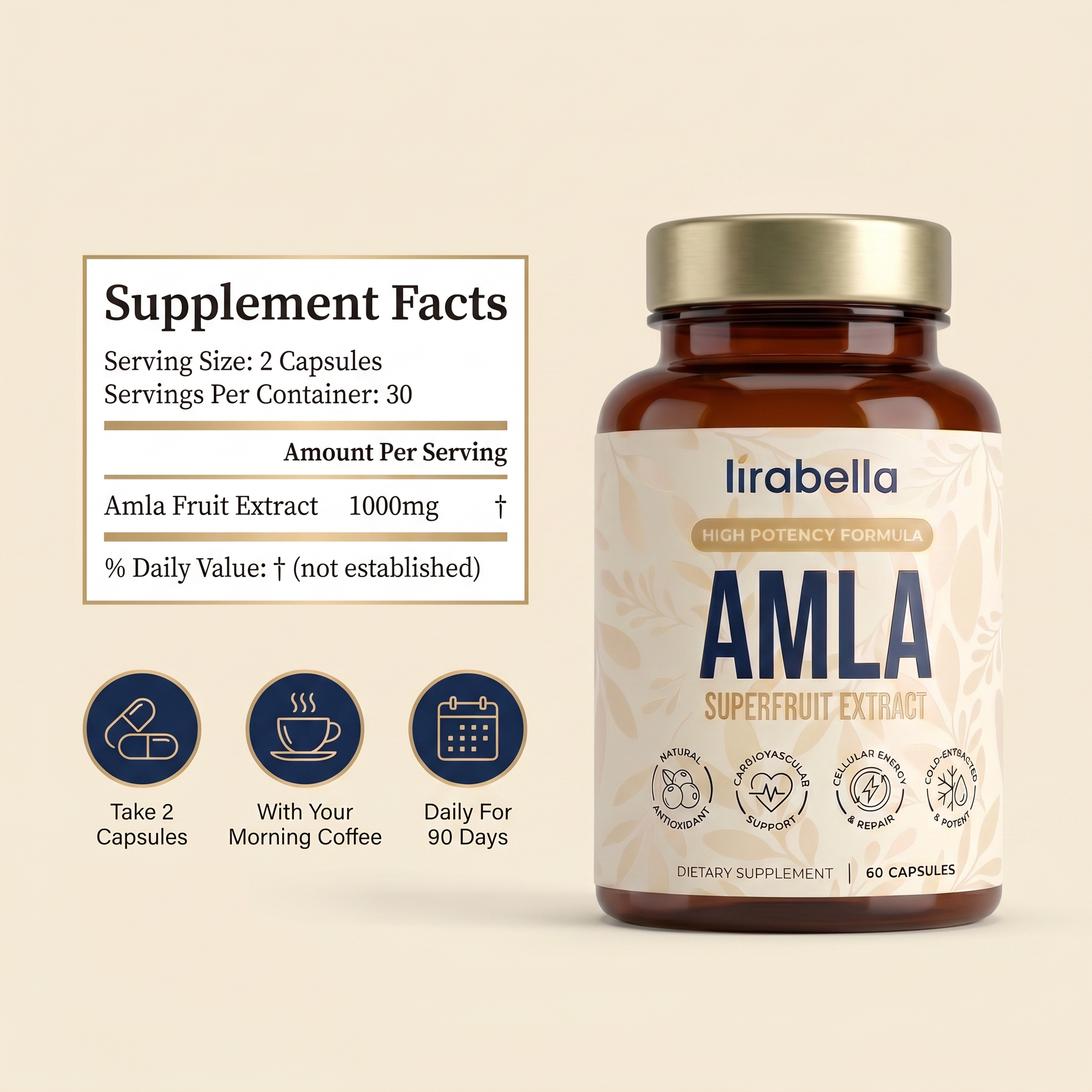 Lirabella single-ingredient amla supplement