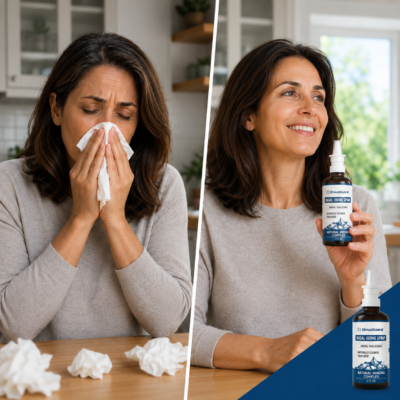 SinusGuard nasal spray designed to support clearer breathing