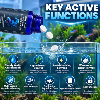 LIMETOW® water-maintenance tablets for fish tanks