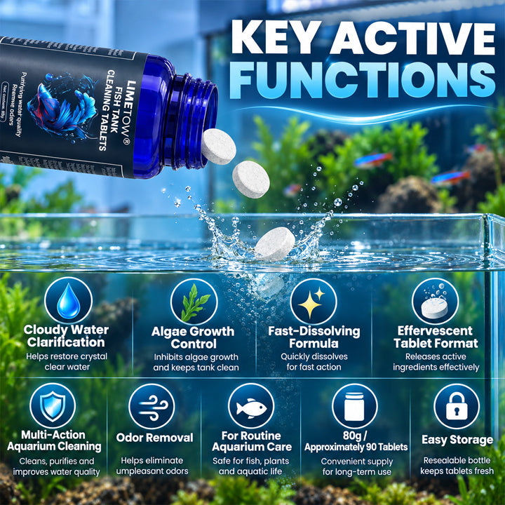 LIMETOW® water-maintenance tablets for fish tanks