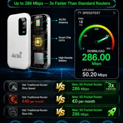 Dual-band 2.4 GHz and 5 GHz hotspot